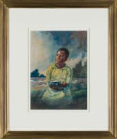 George Milwa Mnyaluza Pemba; Boy with Spoon and Bowl