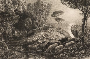 Samuel Palmer; Moeries and Galatea