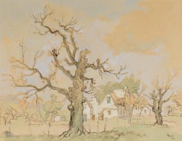 Gregoire Boonzaier; Old Oak in the Yard