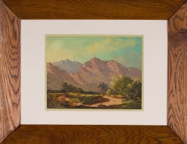 Tinus de Jongh; Mountain Landscape with Pathway