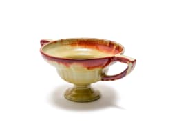 Linn Ware/Ceramic Studio; Double-handled tiered bowl