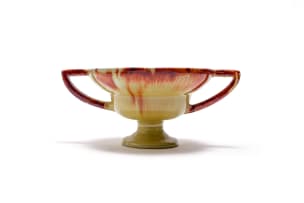 Linn Ware/Ceramic Studio; Double-handled tiered bowl