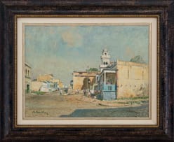 Robert Broadley; Cape Street Scene with Figures