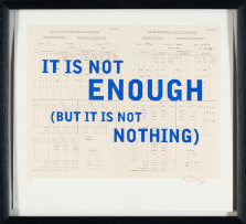 William Kentridge; It Is Not Enough (But It Is Not Nothing)