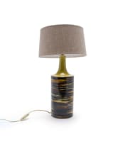 Arabia Finland; Ceramic Arabia desk lamp with shade
