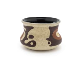 Lapid Ceramics; Two vases and a platter in sizes