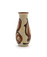 Lapid Ceramics; Two vases and a platter in sizes