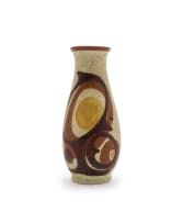 Lapid Ceramics; Two vases and a platter in sizes
