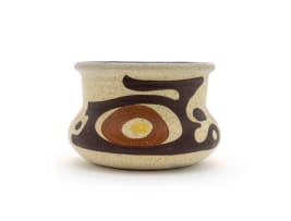 Lapid Ceramics; Two vases and a platter in sizes