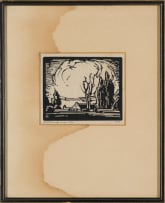 Jacob Hendrik Pierneef; Huis in Aand (Evening Transvaal Homestead) (Nilant 54)
