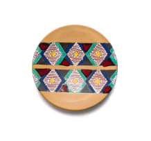 Kalahari Studio; Plate with Ndebele diamond decoration