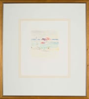 Andrew Verster; Coastal Scene with Umbrellas