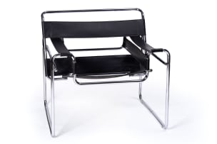 Marcel Breuer; 'Wassily' chair after a 1925 design by Marcel Breuer