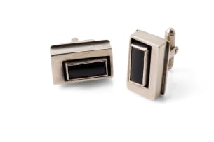 Margaret Richardson onyx cufflinks