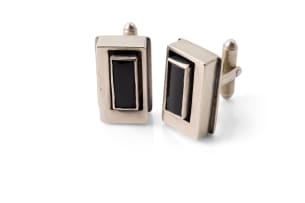 Margaret Richardson onyx cufflinks