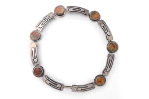 Margaret Richardson moss agate necklace