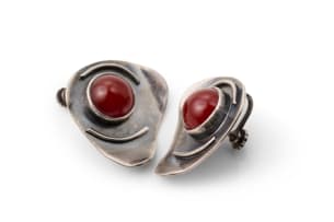 Birger Haglund carnelian earrings