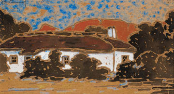 Jacob Hendrik Pierneef; Thatched Cottage