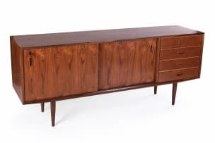 Frystark; Burmese teak 'Status' sideboard, South Africa