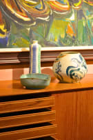 Farsø Møbelfabrik; Teak highboard, Denmark