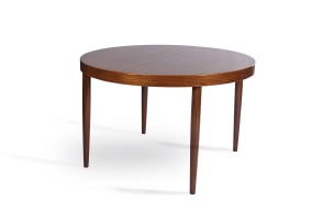 Kai Kristiansen; Extending teak dining table for Feldballes Møbelfabrik, Denmark