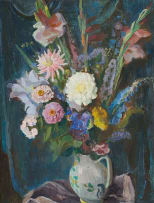 Alfred Krenz; Flowers in a Jug