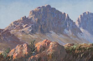 George Paul Canitz; Mountain Scene