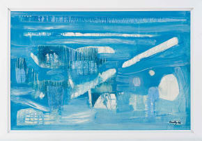 Larry Scully; Abstract Composition in Blue