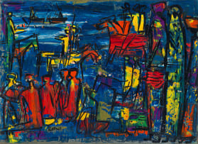 Walter Battiss; Figures, Horses and Boats