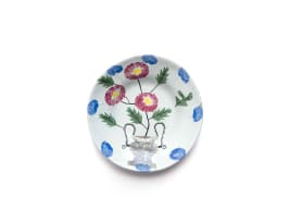 Hylton Nel; Plate decorated with flowers in a pot