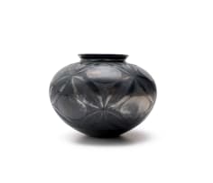 Ian Garrett; Vessel with incised floral decoration