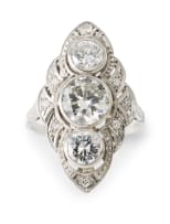 Art Deco style diamond ring
