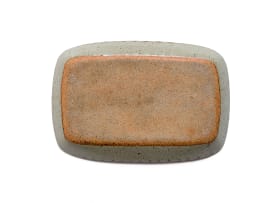 Esias Bosch; Rectangular platter decorated with bird