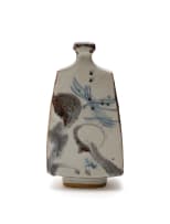 Andrew Walford; Mallet shaped vase with abstract decoration