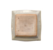 Tim Morris; Square platter with floral decoration