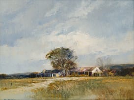 Mel Brigg; Autumn Landscape with Houses