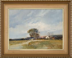 Mel Brigg; Autumn Landscape with Houses