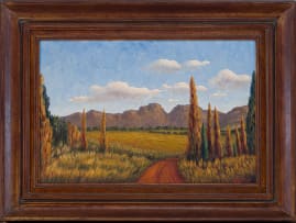 Simon Moroke Lekgetho; Landscape with Pathway
