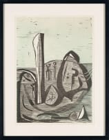 Cecil Skotnes; Untitled (Landscape with Figure)