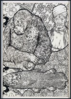 Peter Mammes; Figure with Fish and Orangutan
