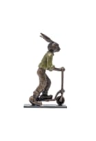 Carol Cauldwell; Rabbit on a Scooter