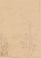 Alexis Preller; Seychelles Water Carriers, sketch