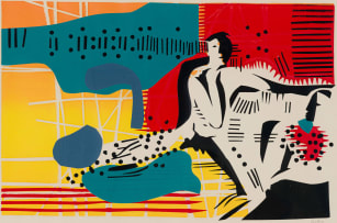 Walter Battiss; Marathon, page from Nesos