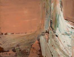 Sidney Goldblatt; Abstract Landscape in Peach
