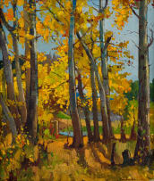 Piet van Heerden; Autumn Trees