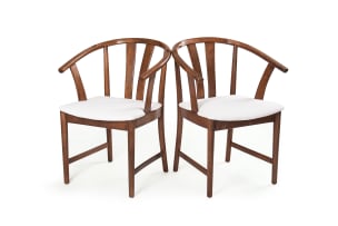 Carl-Ewert Ekström; Pair of beech bentwood armchairs, Sweden