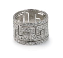 Geometric diamond dress ring