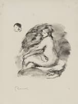Pierre-Auguste Renoir; Étude de Femme Nue, Assise, Variante (Study of Nude Woman, Seated, Variant)