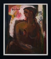 Carl Büchner; Seated Nude