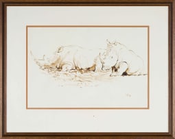 Zakkie Eloff; Two Rhinos
